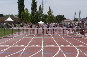 Photo of a track meet